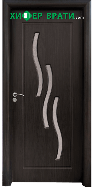 Интериорна врата модел 014, цвят Венге