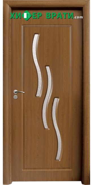 Интериорна врата модел 014, цвят Златен дъб