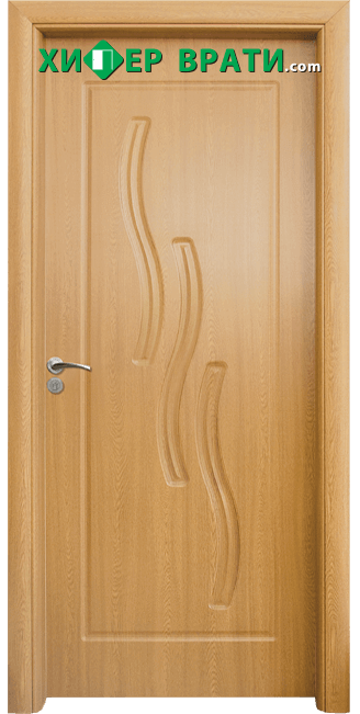 Интериорна врата модел 014-P, цвят Светъл дъб