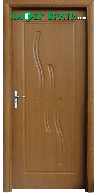 Интериорна врата модел 014-P, цвят Златен дъб