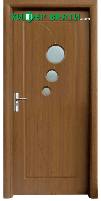 Интериорна врата модел 017, цвят Златен дъб