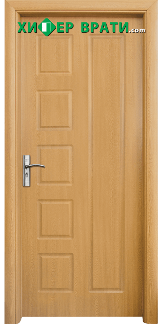 Интериорна врата Стандарт 048-P, цвят Светъл дъб