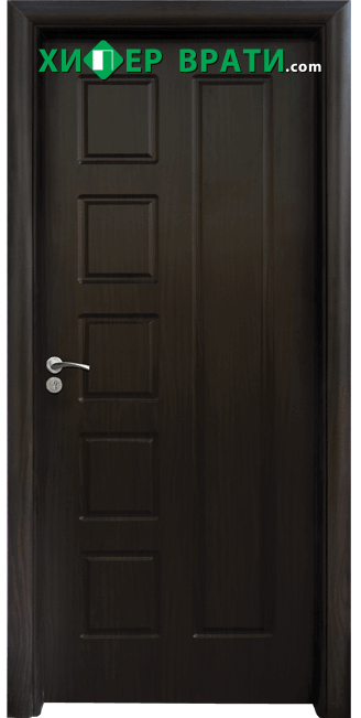 Интериорна врата Стандарт 048-P, цвят Венге