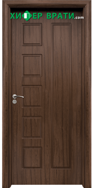 Интериорна врата модел 048-P, цвят Орех