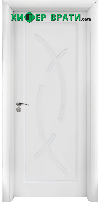 Интериорна врата модел 056-P, цвят Бял