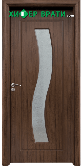 Интериорна врата модел 066, цвят Орех
