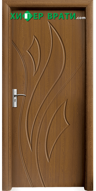 Интериорна врата модел 033-P, цвят Златен дъб