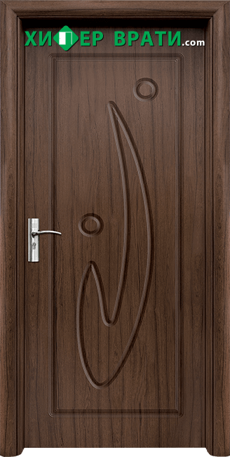 Интериорна врата модел 070-P, цвят Орех