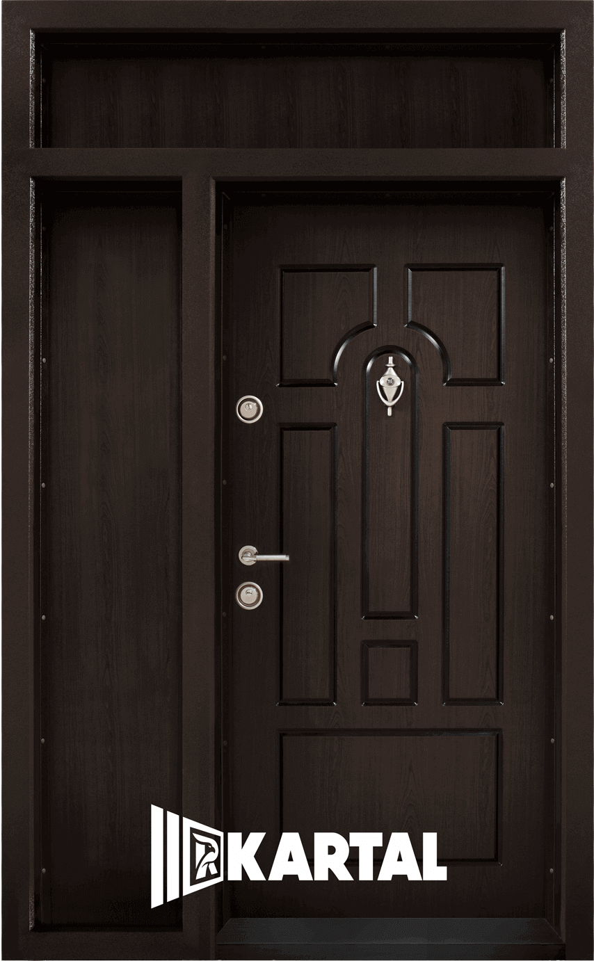Двукрила врата Kartal T 108 цвят Тъмен Орех