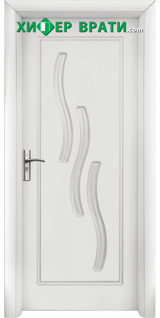 Интериорна врата модел 014-P, цвят Бял