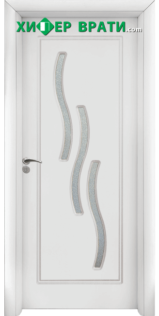 Интериорна врата модел 014, цвят Бял
