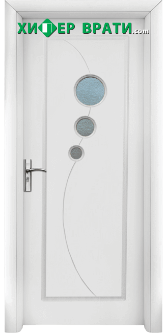 Интериорна врата модел 017, цвят Бял