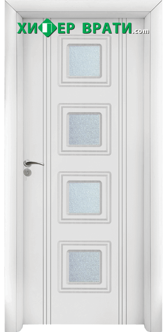 Интериорна врата модел 021, цвят Бял