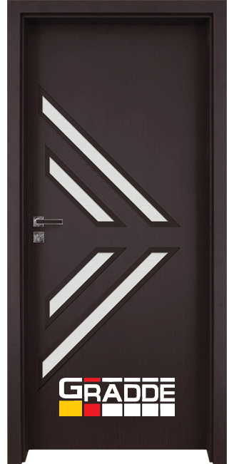 Интериорна врата модел Paragon Glas 3.4, цвят Орех Рибейра