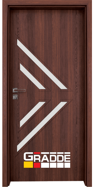 Интериорна врата модел Paragon Glas 3.4, цвят Шведски дъб