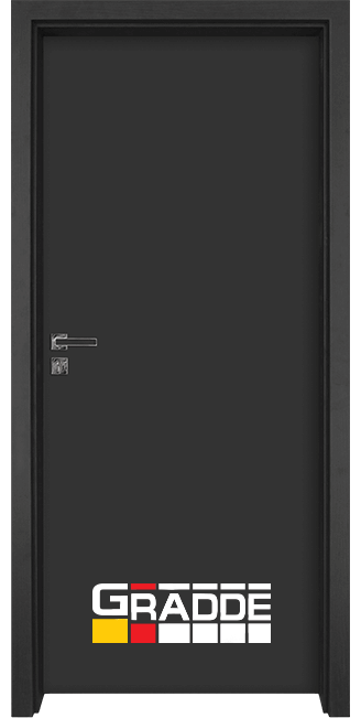 Интериорна врата модел Gradde Simpel, цвят Антрацит Мат