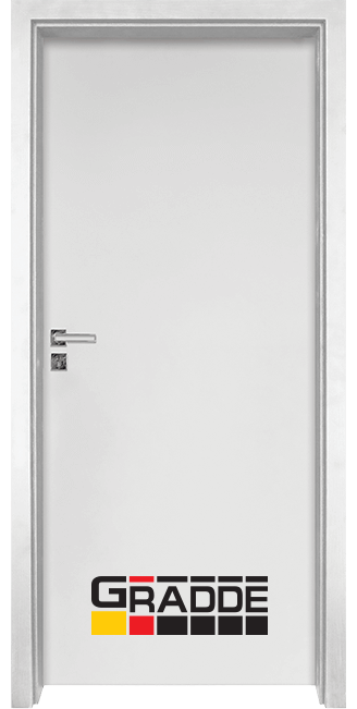 Интериорна врата модел Gradde Simpel, цвят Бял Мат