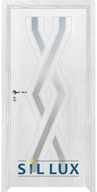 Интериорна врата Sil Lux, модел 3015, цвят Снежен бор