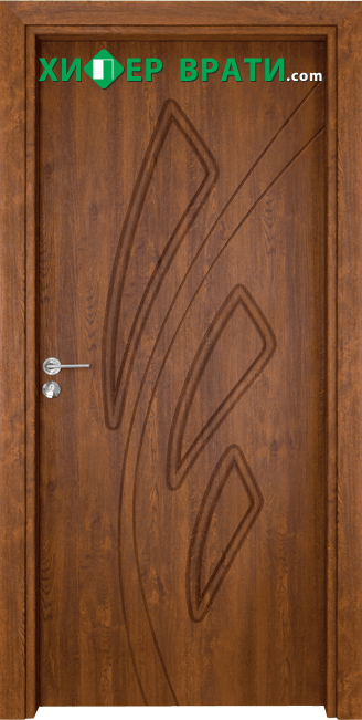 Интериорна врата Gama, модел 202p, цвят Златен дъб