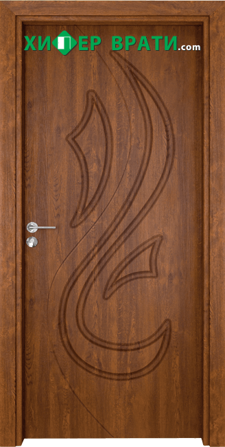 Интериорна врата Gama, модел 203p, цвят Златен дъб