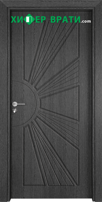 Интериорна врата Gama, модел 204p, цвят Сив кестен