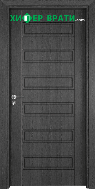 Интериорна врата Gama, модел 207p, цвят Сив кестен