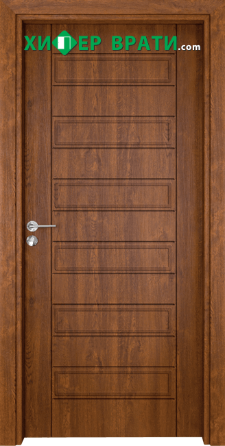 Интериорна врата Gama, модел 207p, цвят Златен дъб