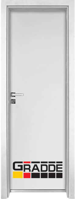 Алуминиева врата за баня – GRADDE цвят Weiss Matt