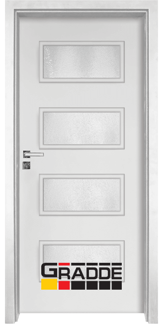 Интериорна врата серия Gradde Blomendal, цвят Бял Мат