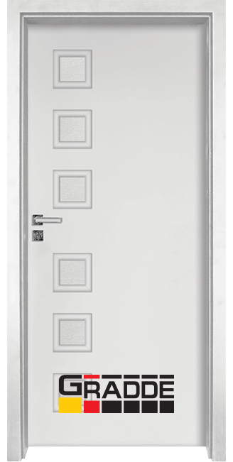 Интериорна врата модел Gradde Reichsburg, цвят Бял Мат
