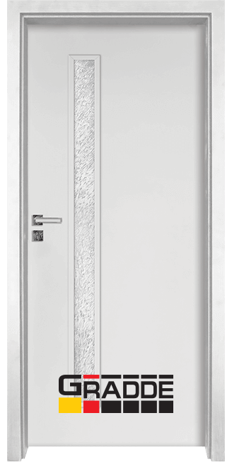 Интериорна врата серия Gradde Wartburg, цвят Бял Мат