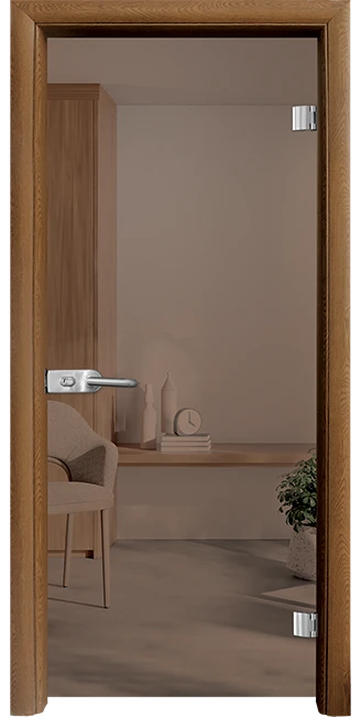 Стъклена интериорна врата Basic G 10-1, каса Златен дъб
