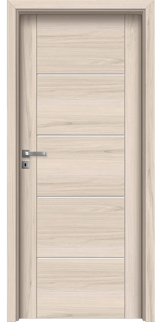 Интериорна врата Invado Aristo модел 5 Satinato Glass цвят Spring Oak